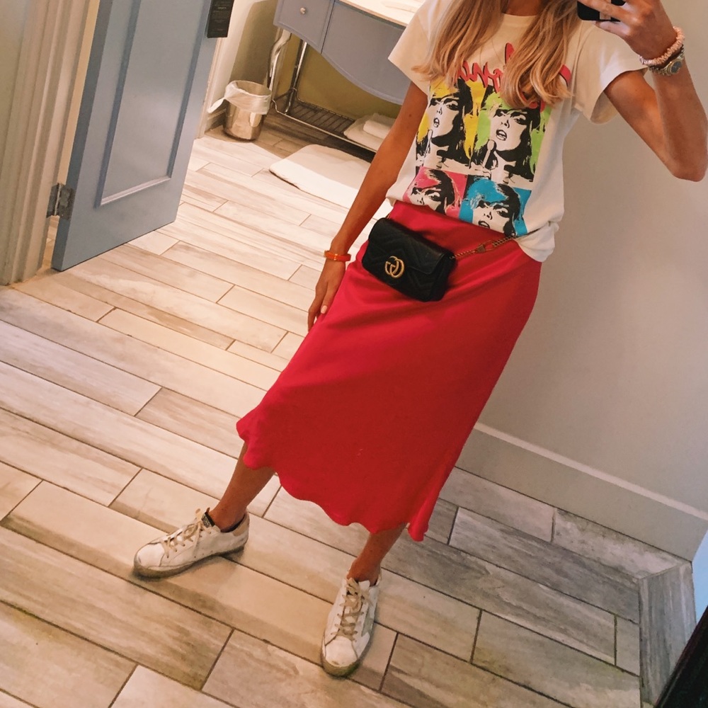 Pink skirt